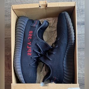 Yeezy 350 V2 Red/Black in size 11
